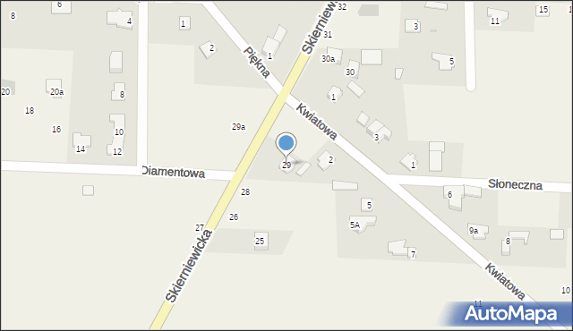 Kozłów Biskupi, Skierniewicka, 29, mapa Kozłów Biskupi