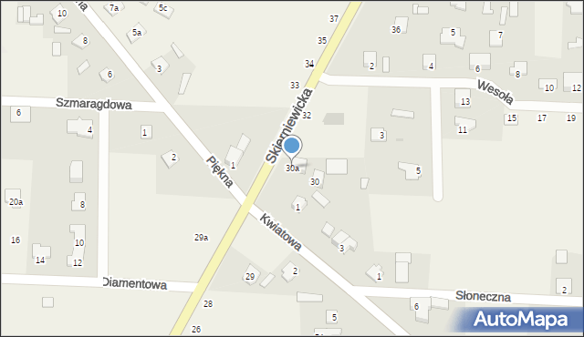 Kozłów Biskupi, Skierniewicka, 30a, mapa Kozłów Biskupi