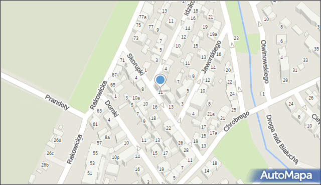 Kraków, Skorupki Ignacego Jana, ks., 11, mapa Krakowa