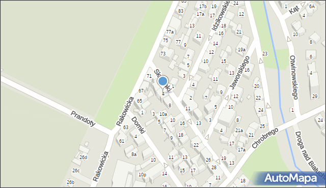 Kraków, Skorupki Ignacego Jana, ks., 4, mapa Krakowa
