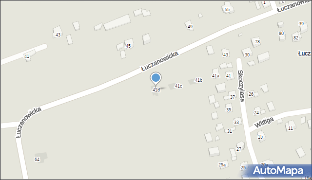 Kraków, Skoczylasa Władysława, 41d, mapa Krakowa
