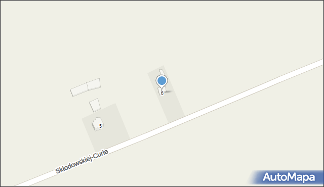 Krasne, Skłodowskiej-Curie Marii, 6, mapa Krasne