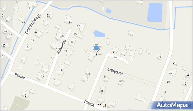 Kruszyna, Skowronkowa, 7, mapa Kruszyna