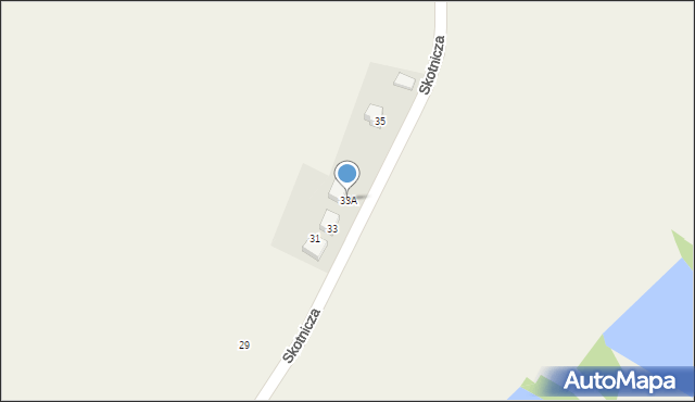 Kryry, Skotnicza, 33A, mapa Kryry