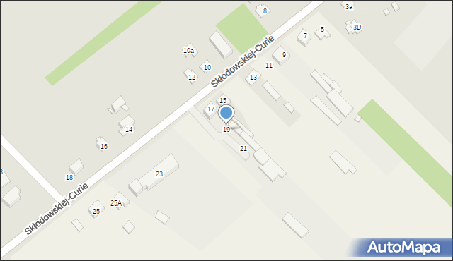 Krzepice, Skłodowskiej-Curie Marii, 19, mapa Krzepice
