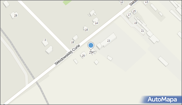 Krzepice, Skłodowskiej-Curie Marii, 25A, mapa Krzepice