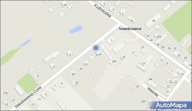 Krzepice, Skłodowskiej-Curie Marii, 3, mapa Krzepice
