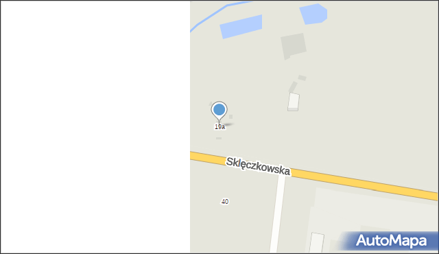 Kutno, Sklęczkowska, 19a, mapa Kutno