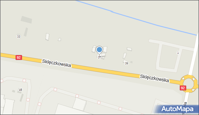 Kutno, Sklęczkowska, 37, mapa Kutno