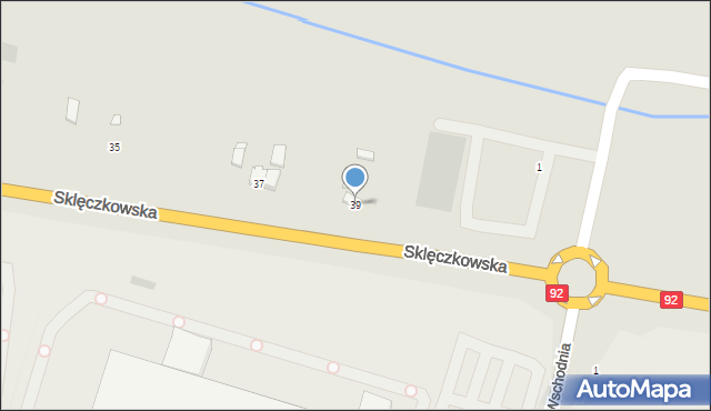 Kutno, Sklęczkowska, 39, mapa Kutno