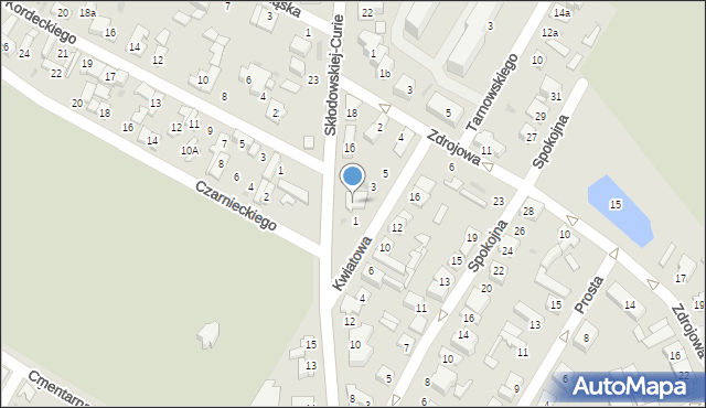 Kutno, Skłodowskiej-Curie Marii, 14, mapa Kutno