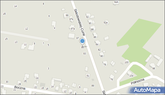 Kutno, Skłodowskiej-Curie Marii, 95, mapa Kutno