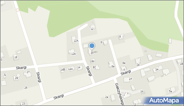 Łąka, Skargi Piotra, ks., 10, mapa Łąka