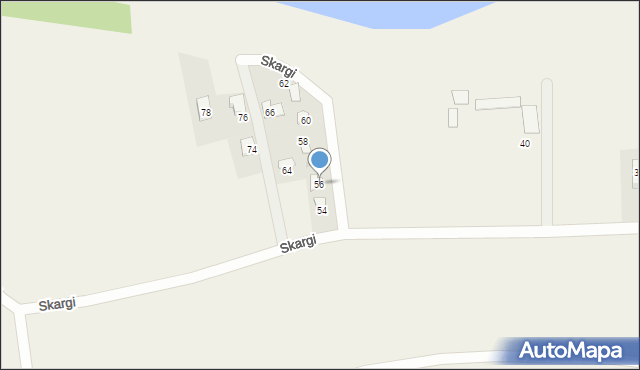 Łąka, Skargi Piotra, ks., 56, mapa Łąka