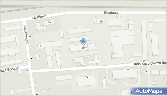 Łańcut, Składowa, 10, mapa Łańcut