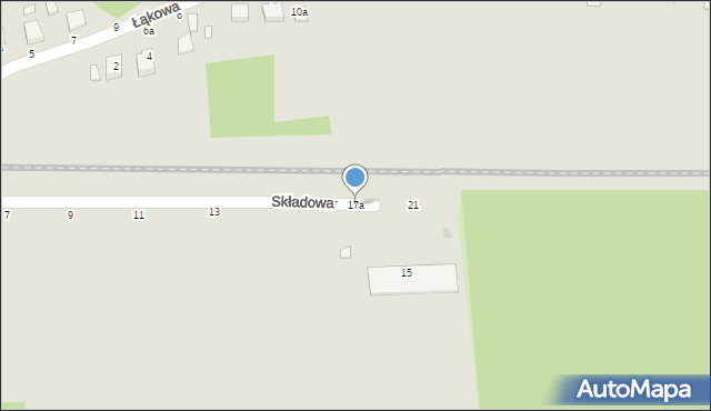 Łańcut, Składowa, 17a, mapa Łańcut