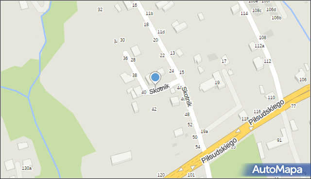 Łańcut, Skotnik, 26, mapa Łańcut