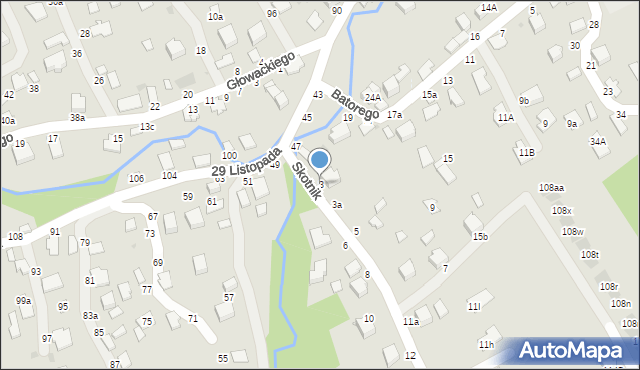 Łańcut, Skotnik, 3, mapa Łańcut