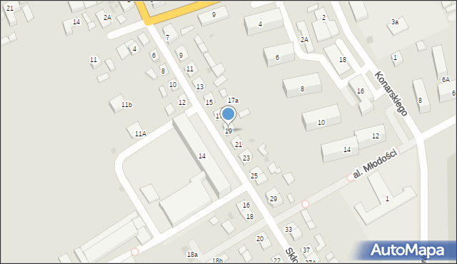 Łasin, Skłodowskiej-Curie Marii, 19, mapa Łasin