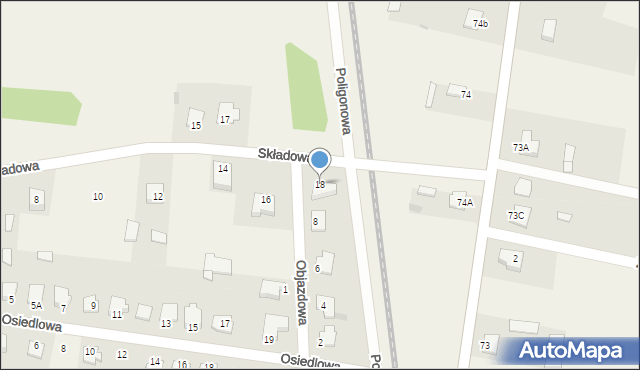 Ławy, Składowa, 18, mapa Ławy