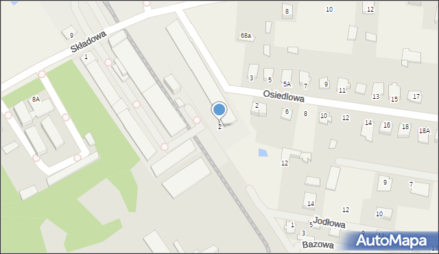 Ławy, Składowa, 2, mapa Ławy