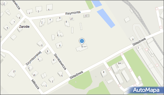 Ławy, Składowa, 7, mapa Ławy