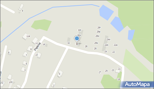 Łaziska Górne, Skowronków, 30, mapa Łaziska Górne