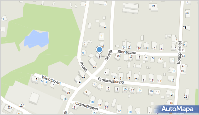 Łazy, Skargi Piotra, ks., 8, mapa Łazy