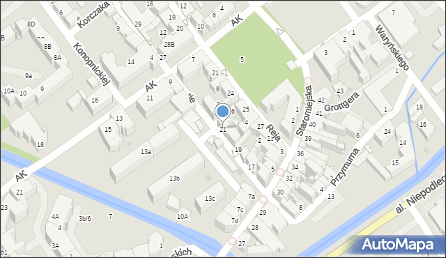 Lębork, Skłodowskiej-Curie Marii, 21, mapa Lębork