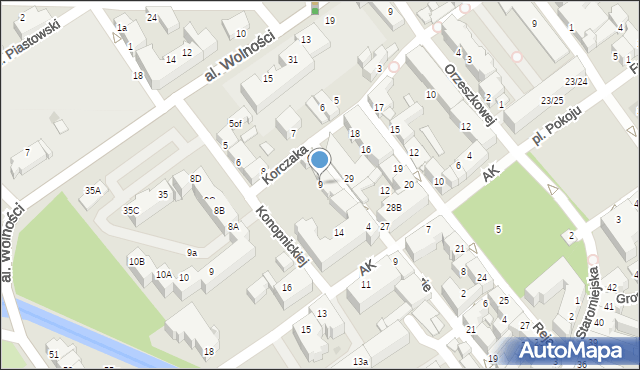 Lębork, Skłodowskiej-Curie Marii, 9, mapa Lębork