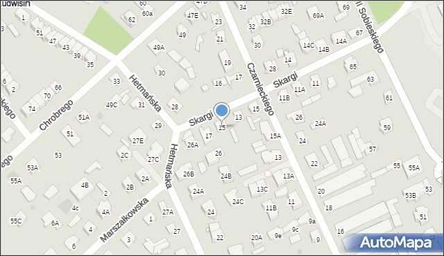 Legionowo, Skargi Piotra, ks., 15, mapa Legionowo