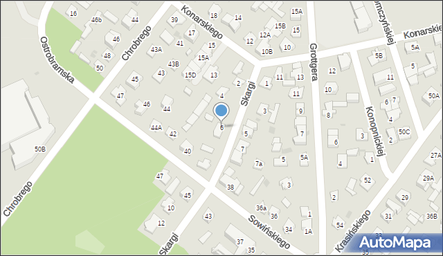 Legionowo, Skargi Piotra, ks., 6, mapa Legionowo