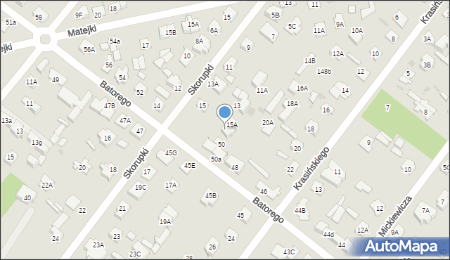 Legionowo, Skorupki Ignacego Jana, ks., 15B, mapa Legionowo