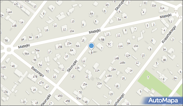 Legionowo, Skorupki Ignacego Jana, ks., 9, mapa Legionowo