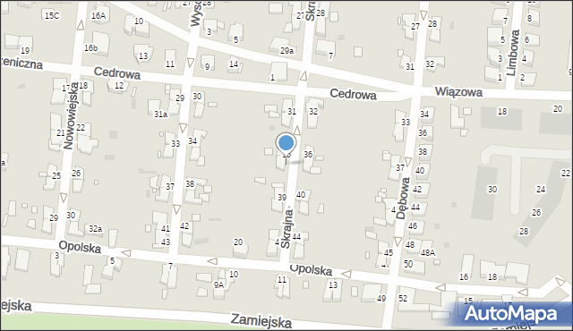 Legnica, Skrajna, 37, mapa Legnicy