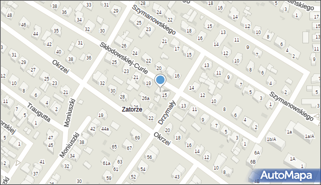 Leszno, Skłodowskiej-Curie Marii, 17, mapa Leszno