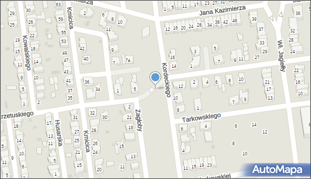 Leszno, Skrzetuskiego Jana, 5c, mapa Leszno