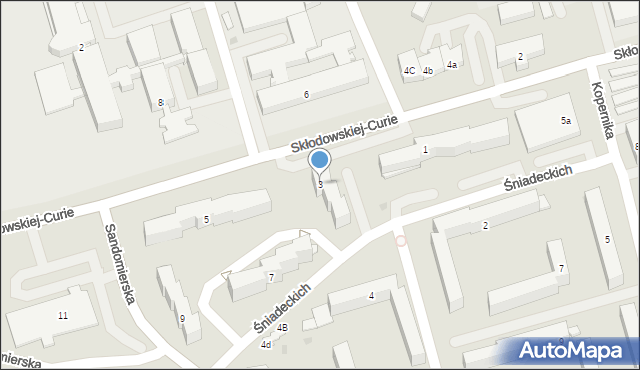 Leżajsk, Skłodowskiej-Curie Marii, 3, mapa Leżajsk