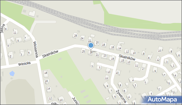 Libiąż, Skalników, 19, mapa Libiąż