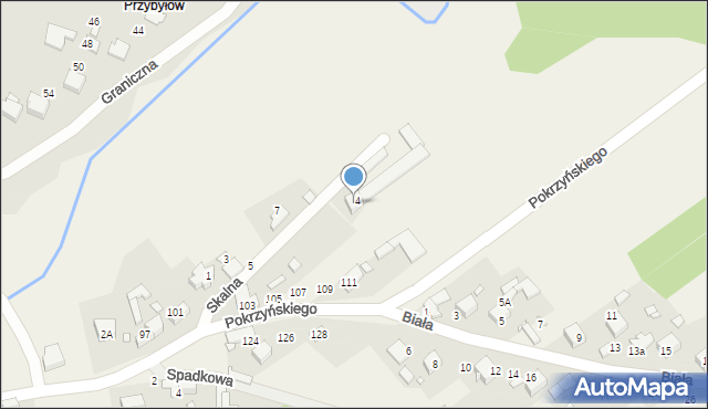 Libidza, Skalna, 6, mapa Libidza