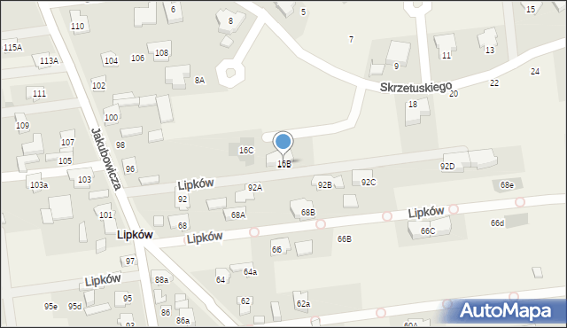 Lipków, Skrzetuskiego Jana, 16B, mapa Lipków