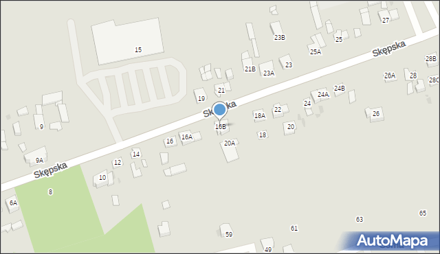 Lipno, Skępska, 16B, mapa Lipno