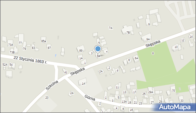 Lipno, Skępska, 3A, mapa Lipno