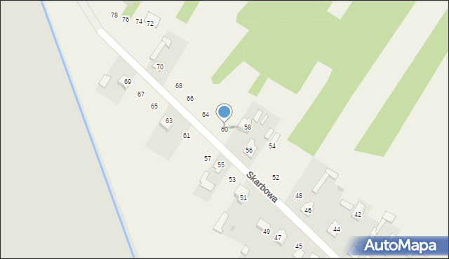 Lipowe Pole Skarbowe, Skarbowa, 60, mapa Lipowe Pole Skarbowe