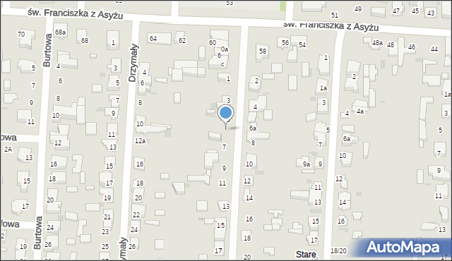 Łódź, Skarżyńskiego Stanisława, pil., 5a, mapa Łodzi