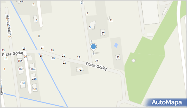 Łoziska, Skrawek Nieba, 9, mapa Łoziska