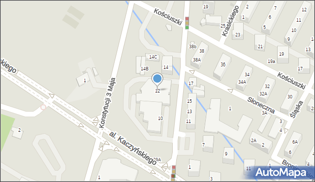 Lubin, Skłodowskiej-Curie Marii, 12, mapa Lubin