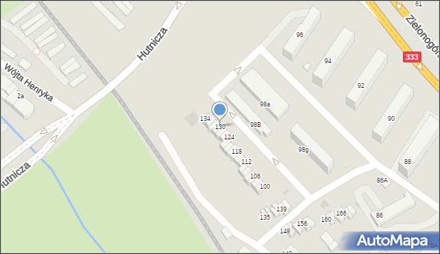 Lubin, Skłodowskiej-Curie Marii, 130, mapa Lubin