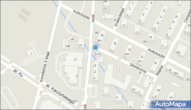 Lubin, Skłodowskiej-Curie Marii, 17, mapa Lubin