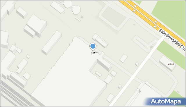 Lubin, Skłodowskiej-Curie Marii, 187, mapa Lubin